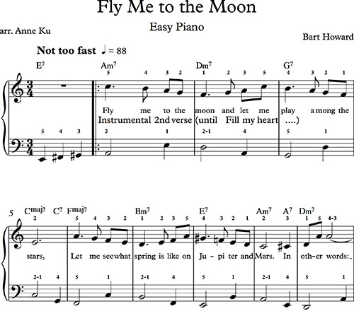 Learn to fly piano sheet music free