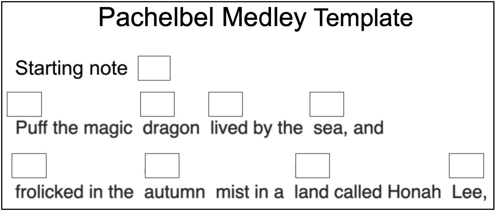 Medley Template Sample 1 Anne Kuanne Ku